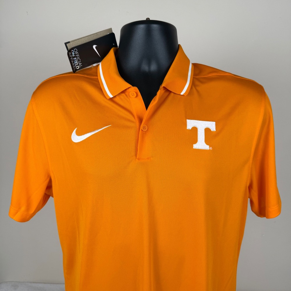 Nike Tennessee‎ Volunteers Mens Dri-FIT Polo Shirt Orange Small DZ8395-873 NWT